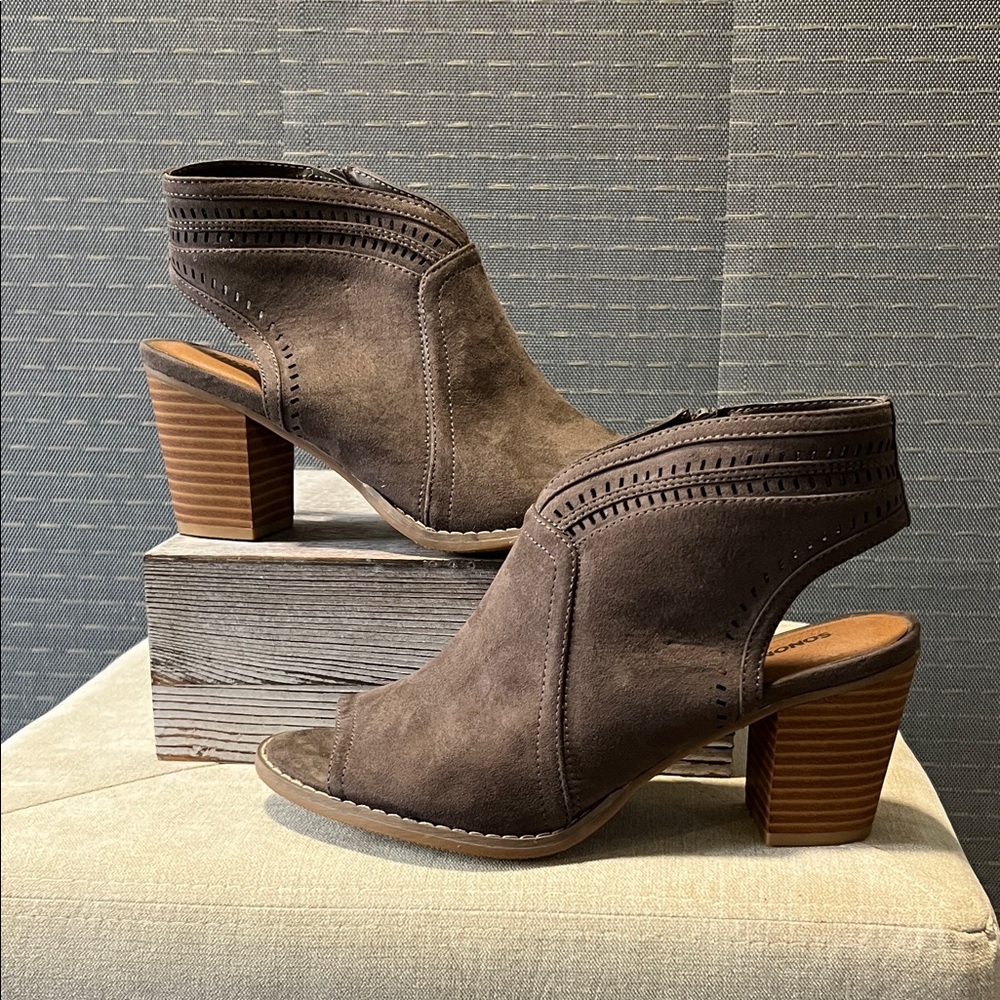Sonoma Thelma Peep-Toe Ankle Boots